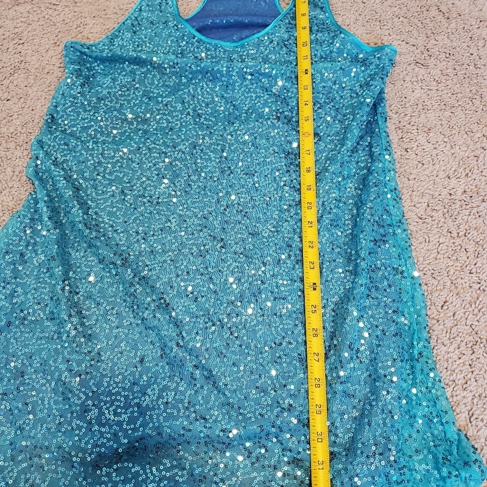 Victoria's Secret Blue Sparkle Sequin Babydoll Size Large - Picture 7 of 10